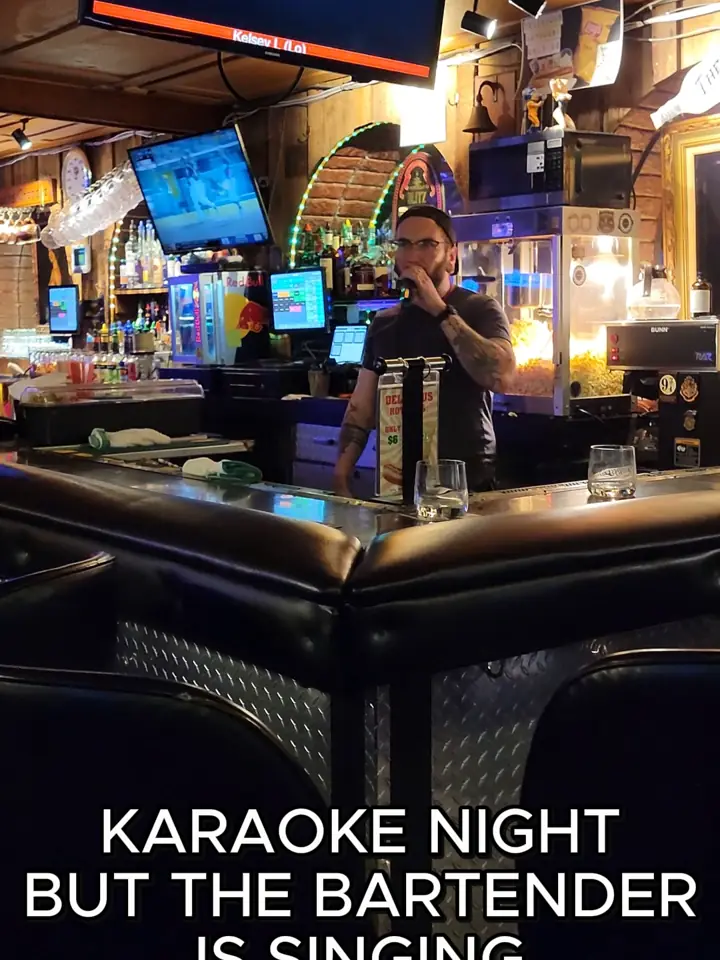 Just another karaoke night at Overland Bar in Boise.